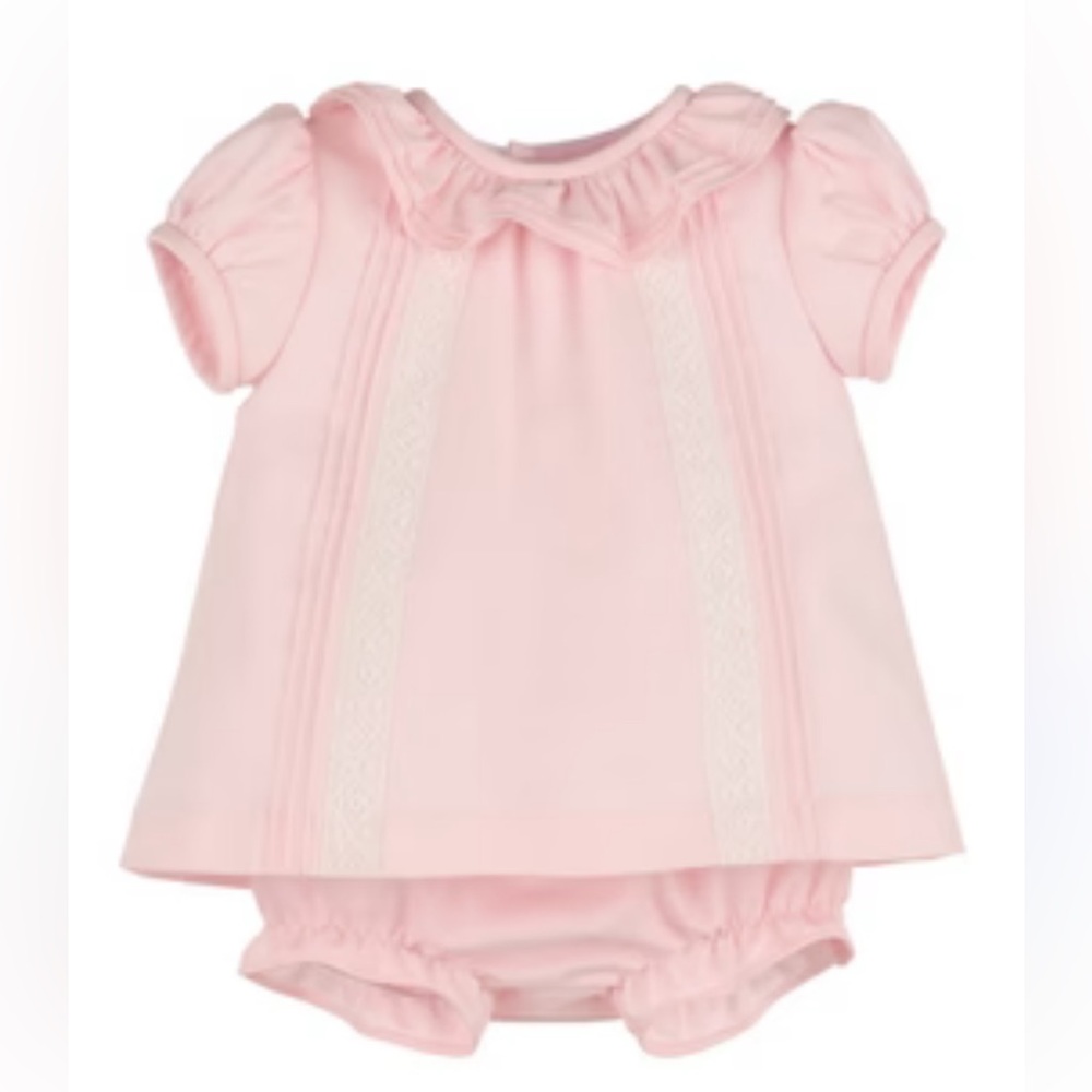 Adorable Pink Baby Dress with Bloomers